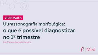 Videoaula Fleury Med  Ultrassonografia morfológica o que é possível diagnosticar no 1° trimestre [upl. by Raynor]