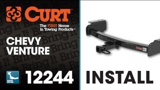 Trailer Hitch Install CURT 12244 on 2001 Chevrolet Venture [upl. by Akinahc]