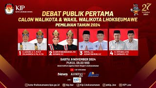 LIVE – Debat Publik Pertama Calon Walikota amp Wakil Walikota Lhokseumawe Tahun 2024 [upl. by Notna]