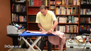 Ironing a Hollister Long Sleeved Shirt  DrCleancouk [upl. by Harraf]