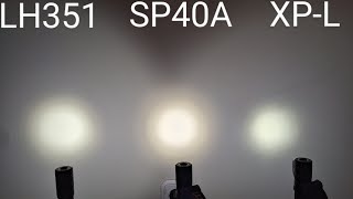 SP40 XPL  LH351D  SP40A beam comparison  Slideshow [upl. by Oiziruam]