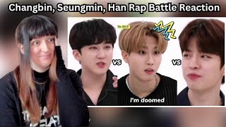 Stray Kids Changbin x Han x Seungmin Rap Battle Weekly Idol Reaction  SEUNGMIN BEST RAPPER [upl. by Ysied608]