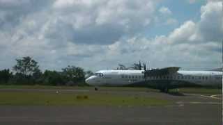 ATR72200 decolando do Aeroporto de Pato Branco  PR [upl. by Sidalg]