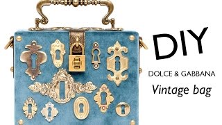 DIY  Bolso vintage inspirado en Dolce amp Gabbana [upl. by Ynetruoc213]