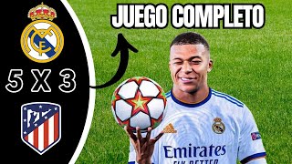 Real Madrid vs Atlético 5 3 – partido completo – 2024  La Liga Highlights y Goles [upl. by Melgar]