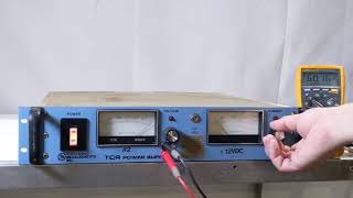 Electronic Measurements TCR 60 S 18 1 0 V TP Power Supply A 74160 [upl. by Yblocaj478]