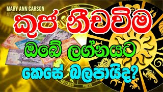 2024 Kuja Maruwa  කුජ කටකයේ නීච වෙයි  Mars Transit In Octomber  Dawase Palapala [upl. by Nnaasil]