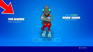 HOW TO GET THE RUSHING AROUND EMOTE FOR FREE FORTNITE [upl. by Dane]