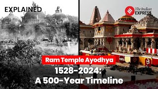 Ayodhya 500Year Timeline From Babri Masjid to the Inauguration of the Grand Ram Mandir [upl. by Anerehs]