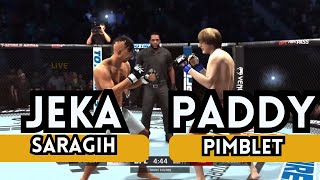 Jeka Saragih vs Paddy Pimblet Full Fight ufc304 [upl. by Aiuqal]