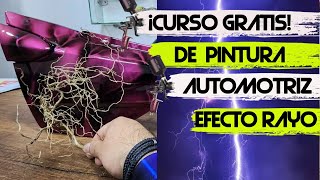 Pintura AUTOMOTRIZ con RAÍCES efecto ⚡RAYO⚡ ¡CURSO GRATIS paso a paso [upl. by Niawtna]