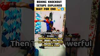 Boxing Knockout Setups Explained 🥶😱 boxing boxingworkout [upl. by Obe786]