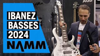 New Ibanez Basses  NAMM 24 [upl. by Daub729]