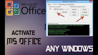 How To Activate Microsoft Office  all versions [upl. by Okubo]