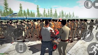 Unlimited Police glitch in Indian bike driving 3d indianbikedriving3d gamingvideos gaming [upl. by Amrita662]