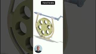 Hand brake cad working mechanism gripper 3ddesign engineering solidworks [upl. by Chapnick390]