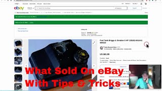 What Sold On eBay with tips and tricks [upl. by Ecnarolf]