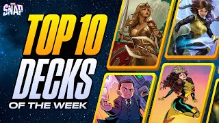 TOP 10 BEST DECKS IN MARVEL SNAP  Weekly Marvel Snap Meta Report 90 [upl. by Anwahsit]