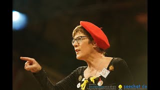 AKK  Annegret KrampKarrenbauer beim Stockacher Narrengericht am 28022019 [upl. by Hubey370]