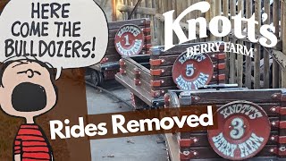 Knotts Berry Farm  Rides Removed  Park Update  January 2024 [upl. by Abbub]