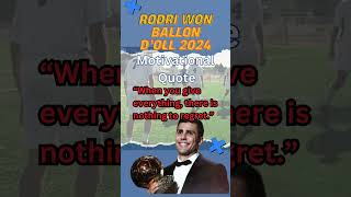 Rodris SECRET to Winning Ballon Dor [upl. by Nomit]