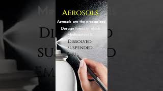 Definition of Aerosols  Pharmaceutics  Medi Queries [upl. by Fayina856]