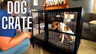 Large dog crate with divider for 2 dogs [upl. by Petersen]