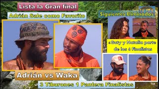 Lista la Gran final Adrián vs Waka 3 Tiburones 1 Pantera Finalistas La Isla Desafio Extremo [upl. by Nilla630]