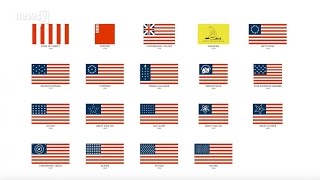 The Evolution Of US Flags In 80 Seconds [upl. by Ikkir]