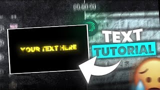 Alight Motion Text Tutorial  Ae Inspired Glow Text  Easy Steps😍 [upl. by Gnaw]