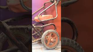 Old Rusty Tricycle Restoration  Dis Assembling shorts restoration [upl. by Josephina]