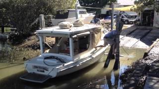 Moreton Bay Cruiser  Tom Thumb  Slipping  27 June 2014 [upl. by Pish50]