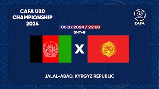 Afghanistan  Kyrgyzstan  CAFA U20 CHAMPIONSHIP 2024 [upl. by Annoyed]