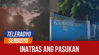 Rizal High School readies classrooms as class opening moved  Teleradyo Serbisyo 29 July 2024 [upl. by Aenehs647]