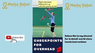 How to hit a tennis overhead in easy to follow steps tennis tennistechnique tennis shorts [upl. by Birchard383]