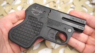 DoubleTap 9mm 45ACP Derringer Type Pocket Gun Overview  Texas Gun Blog [upl. by Kcirrez]