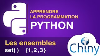 Apprendre Python  Les ensembles sets [upl. by Corrina]