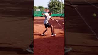 Tha angle forehand shot🎾 [upl. by Albur]