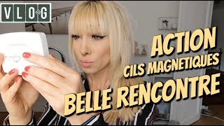 ACTION FAUX CILS MAGNETIQUES  VLOG [upl. by Atal]