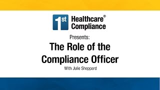 The Role of the Compliance Officer [upl. by Pardner490]