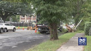 Portion on Memorial Avenue in West Springfield closed due to crash [upl. by Shyamal721]