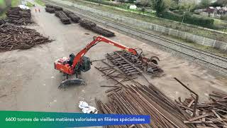 Rénovation de la ligne de fret ChâteauGontiersurMayenne  SablésurSarthe [upl. by Naliorf]