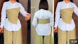 How To Make A Trendy under bust corset cutting and Stitches [upl. by Malvino766]