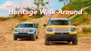 2023 Ford Bronco Sport Heritage and Limited WalkAround Bronco Nation [upl. by Ranitta802]