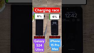 Samsung Galaxy S24 Ultra vs iPhone 15 Pro Max charging race [upl. by Avaria]