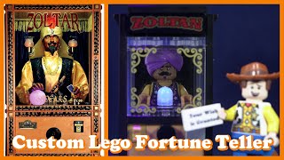 Check Out This Cool Custom Lego Fortune Teller Set Lego Zoltar by Citizen Brick and brickdesigned [upl. by Guod55]