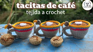 mini tacita de café tejida a crochet paso a paso [upl. by Scharaga]