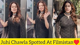 Juhi chawla Spotted At Filmistan Studio 😍♥️ [upl. by Ramej]