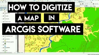 HOW TO DIGITIZE A MAP IN ARCGIS SOFTWARE [upl. by Asilad]