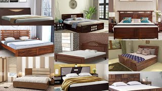 Wooden double bed design ideasModern bed design image [upl. by Northway526]